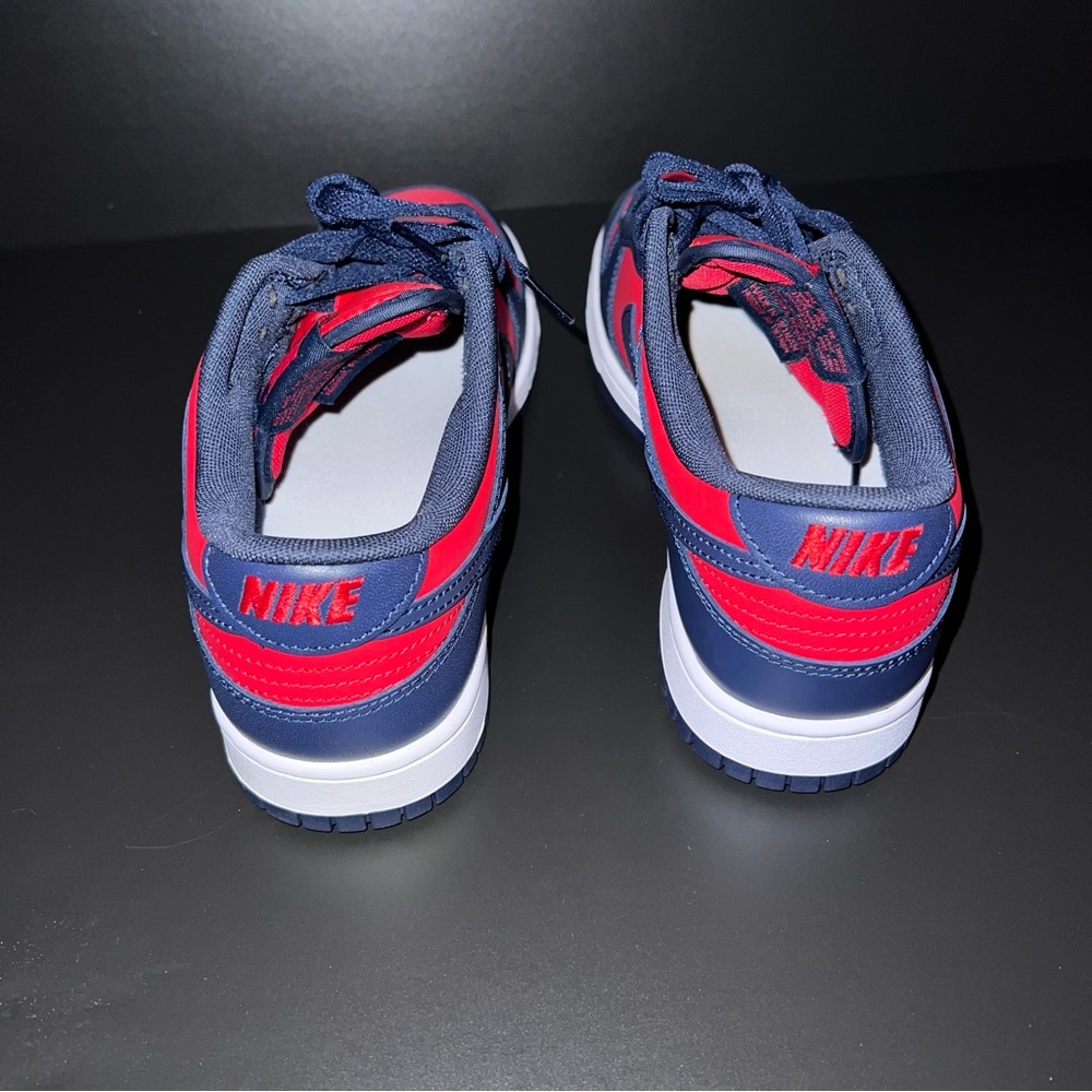 👟 Nike Dunk Low Red/Navy – Size 9.5 (DV0833-601) - Picture 6 of 10